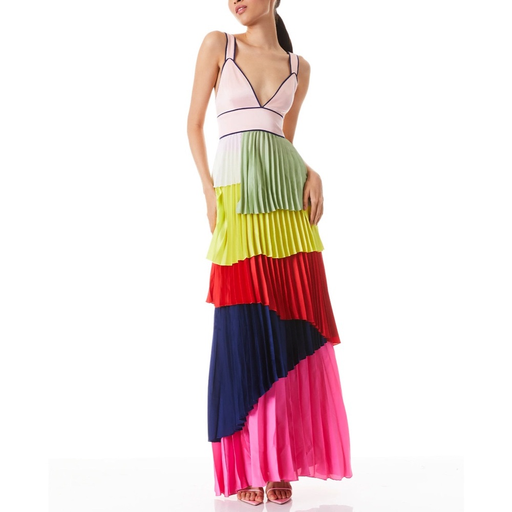 Alice + Olivia Multicolor Maxi Dress - Picture 15 of 16
